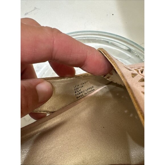 LONDON FOG PINK LEATHER SLINGBACK SANDALS WOMENS SIZE 8.5 M - Picture 12 of 12